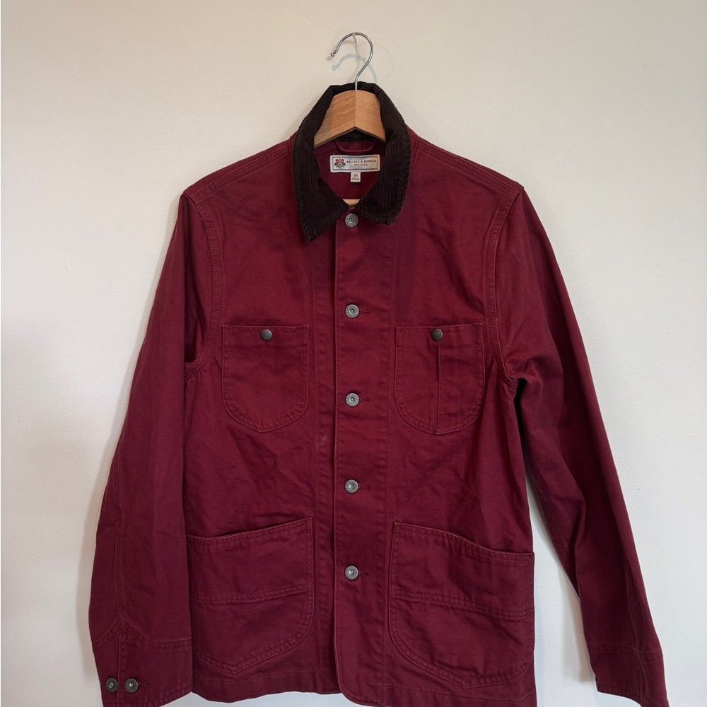 J. Crew Wallace & Barnes Burgundy and Brown Shirt Jacket